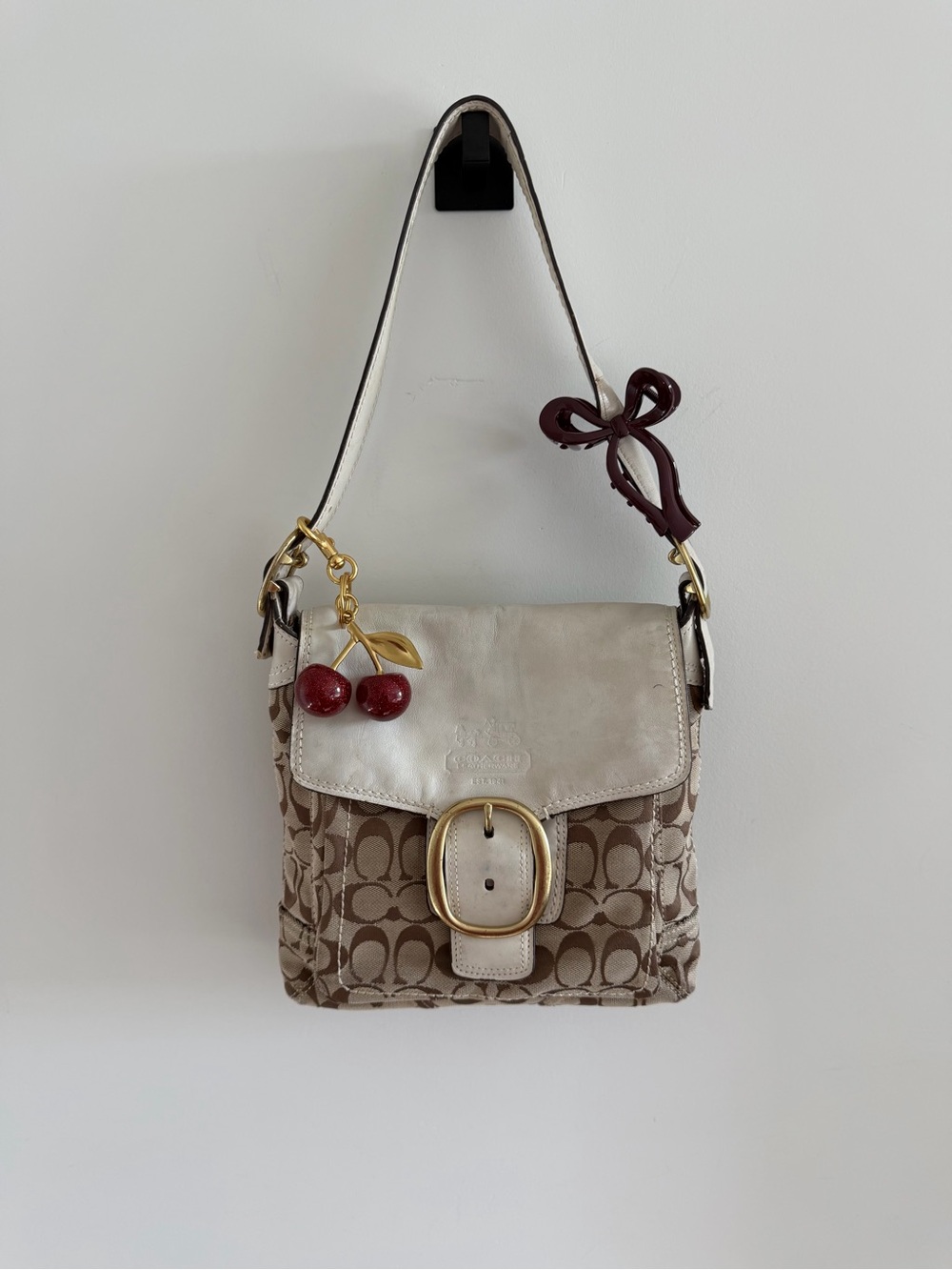 Vintage Coach Bleecker Flap Shoulder Bag